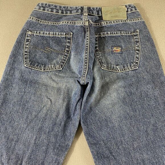 Silver Jeans Women's Straight Leg Blue Jeans - Picture 11 of 13